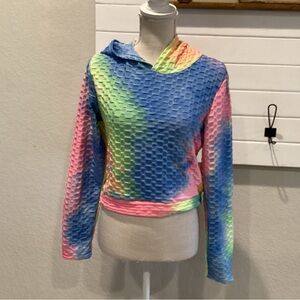 Women’s B Free Hooded Textured Honeycomb Top